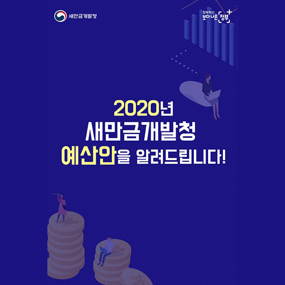 2,795억원, 2020년 새만금개발청 예산안을 알려드립니다