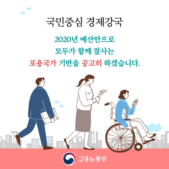 2020년 고용노동부 예산안 - ③ 청년·여성·신중년·장애인