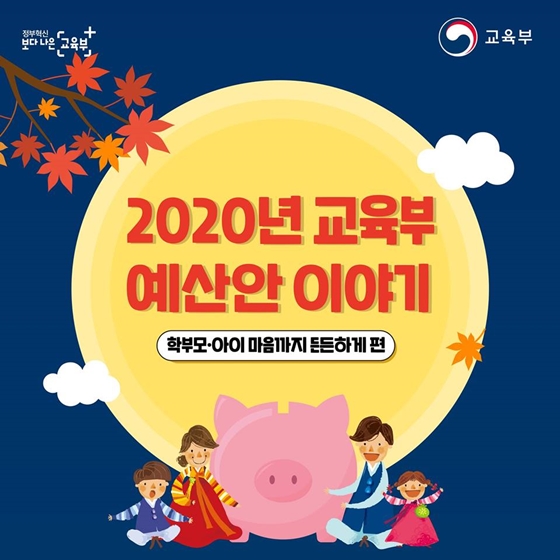 2020년 교육부 예산안 - 학부모 편