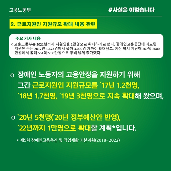 근로지원인, 서비스 장소 제한없어…대상도 확대