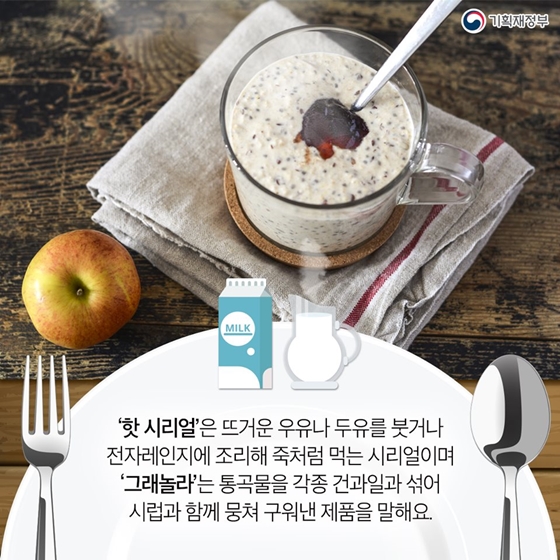 건강한 아침식사가 뜬다! 프리미엄 시리얼