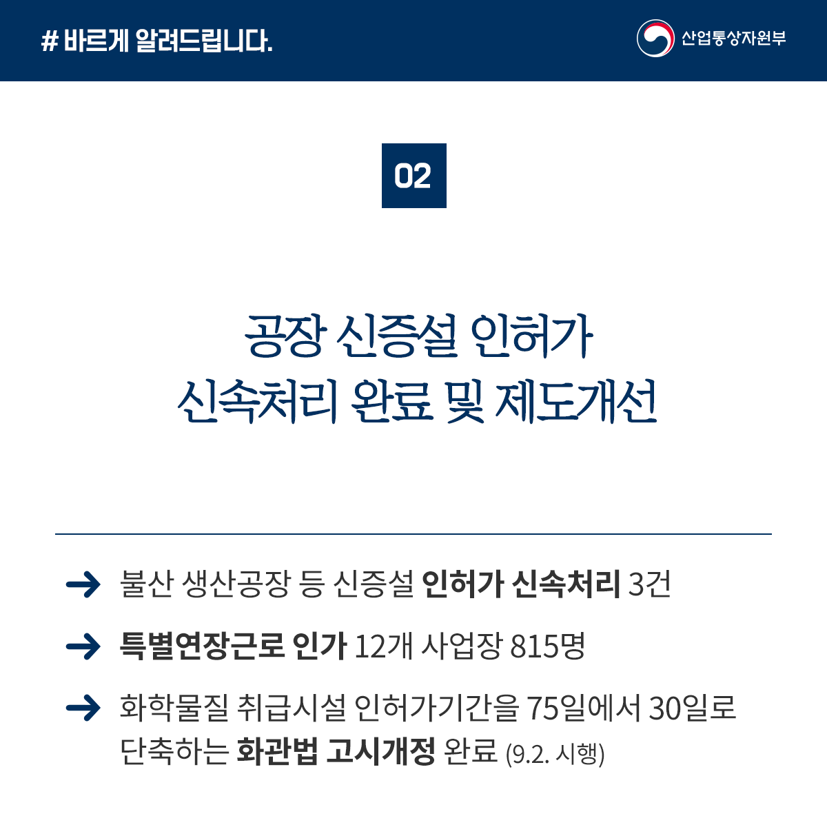 소재·부품·장비 대책으로 민간기업 지원해