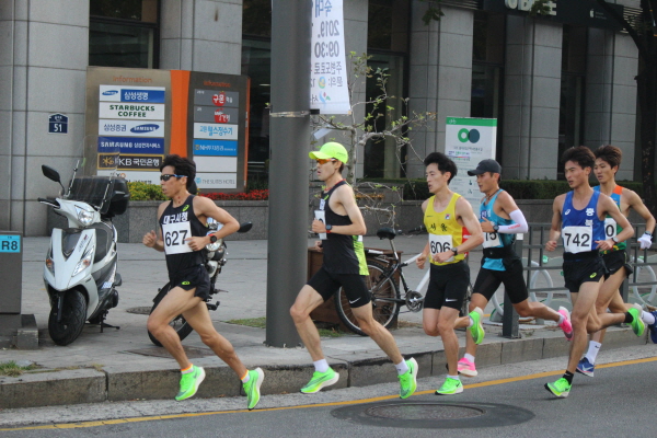 전국체전 마라톤 경기 현장