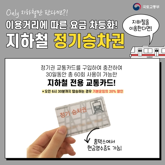 소중한 내 월급을 위하 알아야 하는 출퇴근 교통비 할인 제도 5