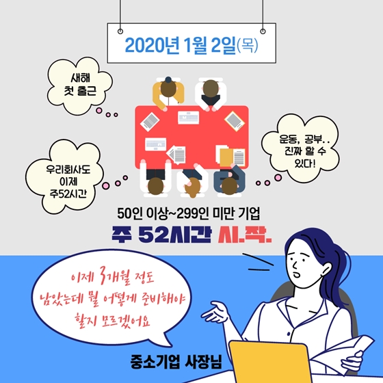 주52시간 적용이 어렵다고? 현장지원단이 간다!