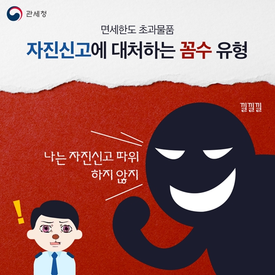 면세한도 초과물품, 자진신고에 대처하는 꼼수 유형