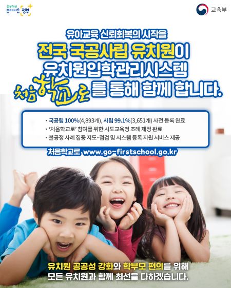 처음학교로 활용과 관련해 카드뉴스나 포스터 등을 교육부에서 제작해 게시하고 있으니 이를 찾아보는 것도 추천할 만하다.(출처=교육부)