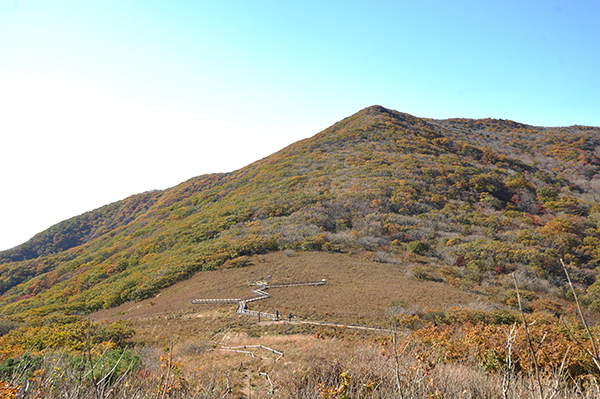 곰배령의 가을 전경.