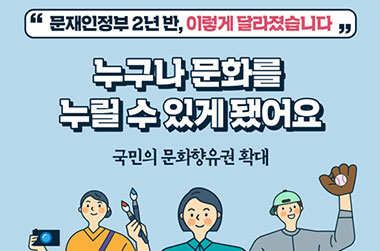 [문재인정부 2년 반] 국민의 문화향유권 확대