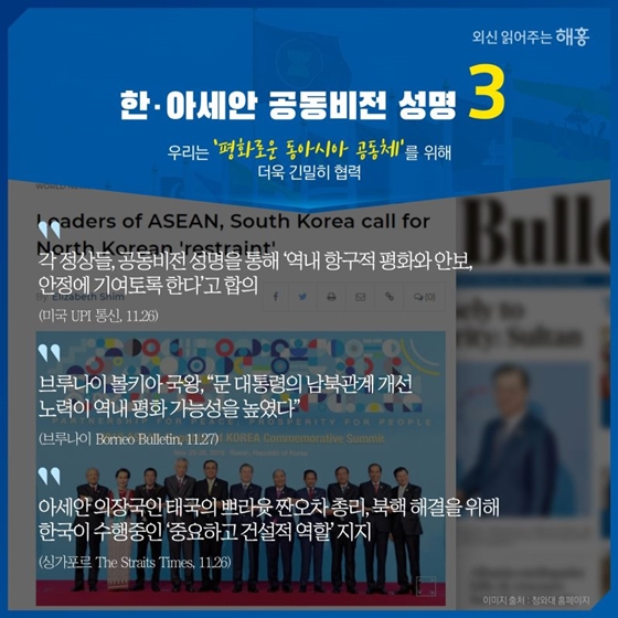 해외언론이 주목한 한국과 아세안 협력
