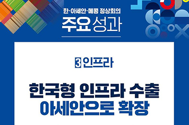 한·아세안·메콩 정상회의 주요성과 ③ 인프라