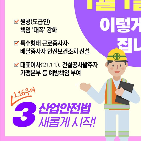 2020년 1월 1일부터 새롭게 바뀌는 제도를 소개합니다!