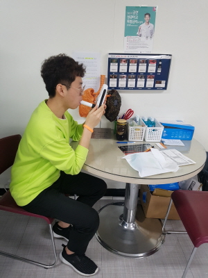 CO 측정 모습.