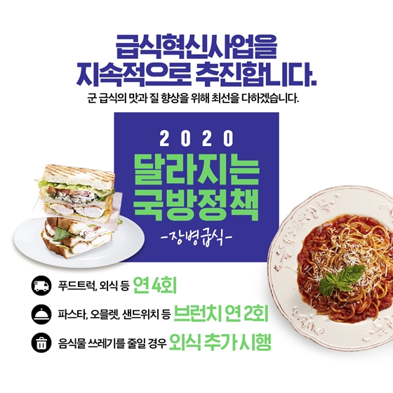 2020 달라지는 국방정책 ③ 장병급식