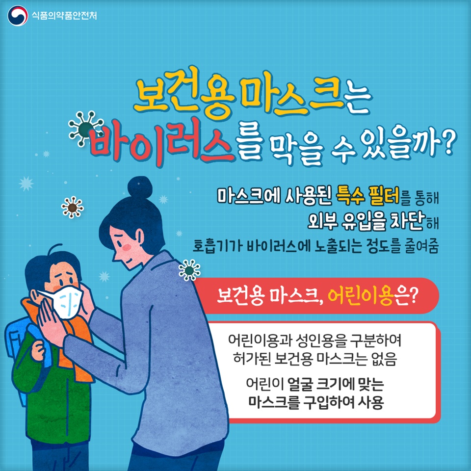 감염병 예방을 위한 올바른 마스크 착용법