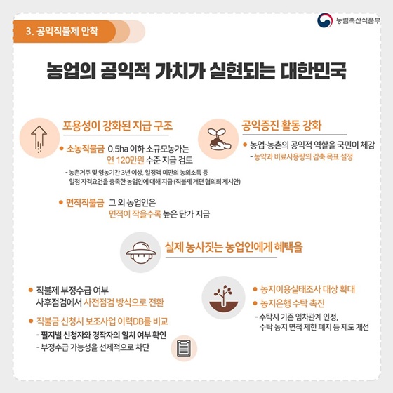 미래를 여는 열쇠 사람과 환경 중심의 농업 농촌