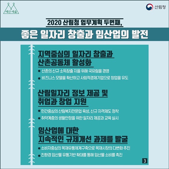 2020년 산림청 업무계획