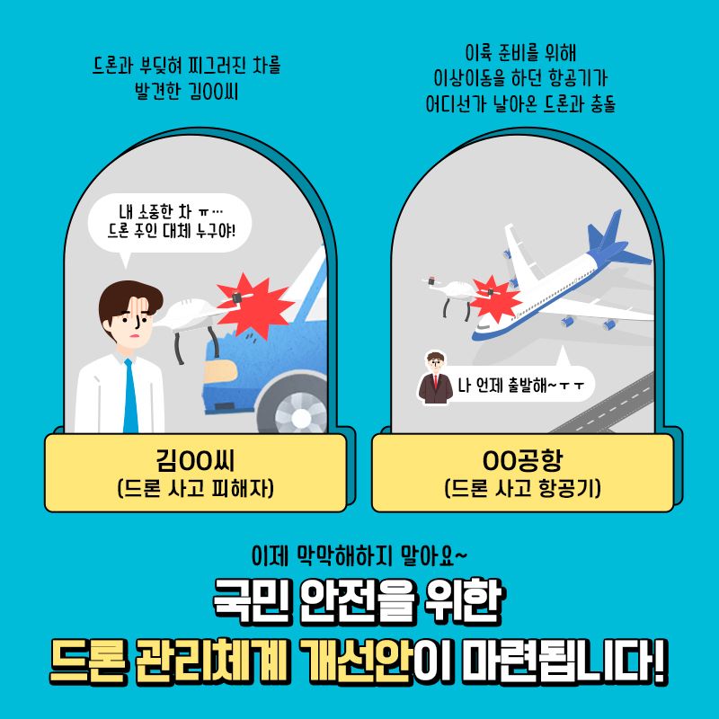 국민 안전을 위한 드론 관리체계 개선안이 마련됩니다!