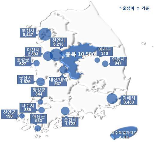 표시된 지역에서 시범 운영 중이다.(출처=농림축산식품부)