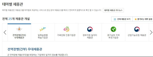 테마별 채용관.