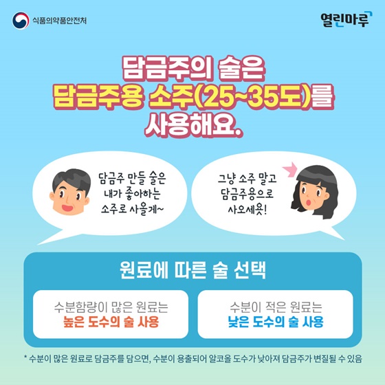 안전한 담금주 이것만 기억하세요