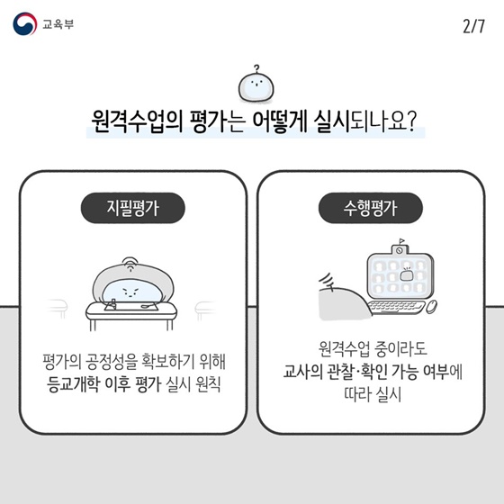 원격수업의 평가·기록 이렇게 진행합니다!