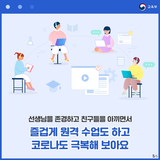 즐거운 원격수업, 우리 모두의 개인정보를 소중히!