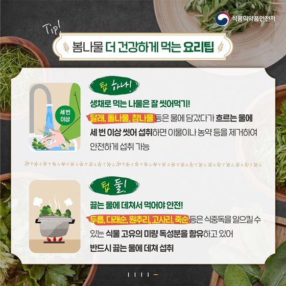 식탁에서 만나는 봄나물 BEST 5