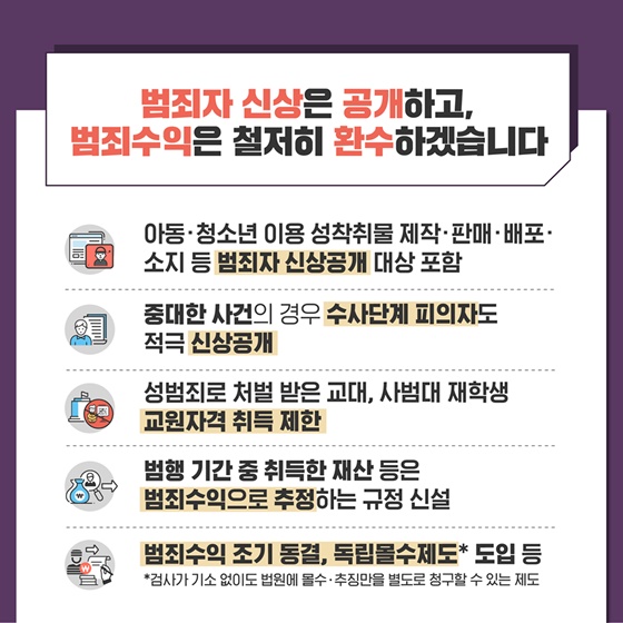 디지털 성범죄, 반드시 근절하겠습니다