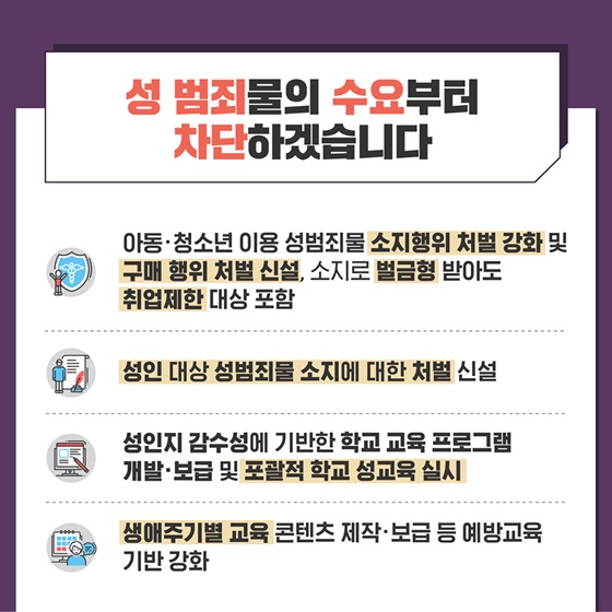 디지털 성범죄, 반드시 근절하겠습니다