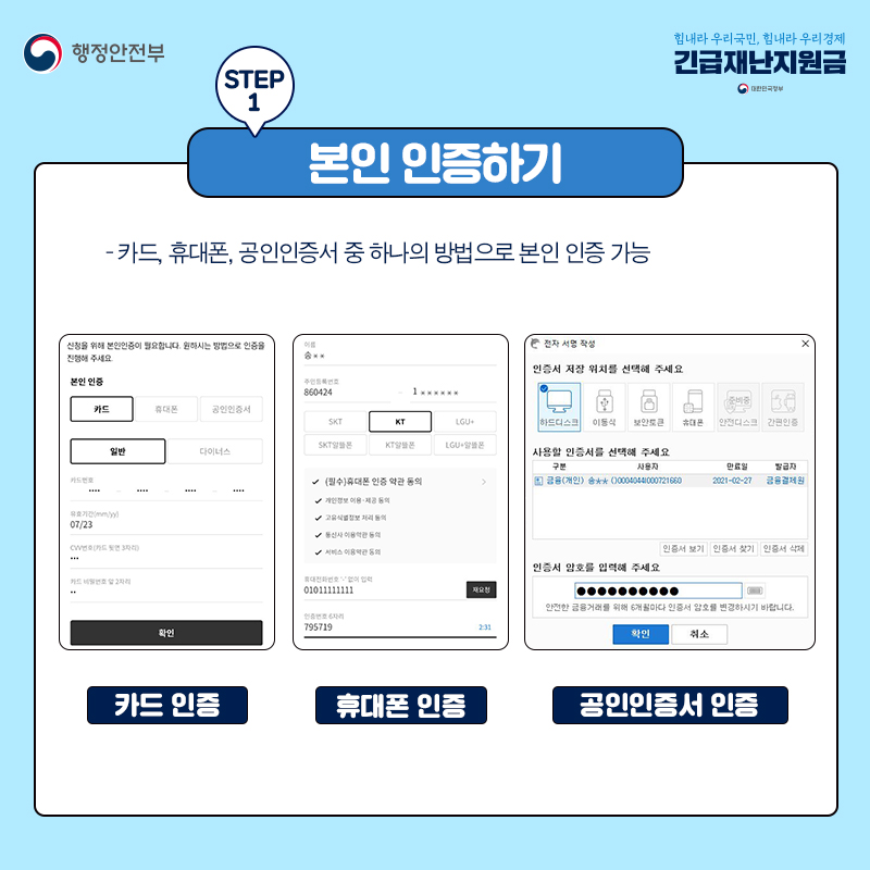 정말 쉬운 긴급재난지원금 신청 방법 안내