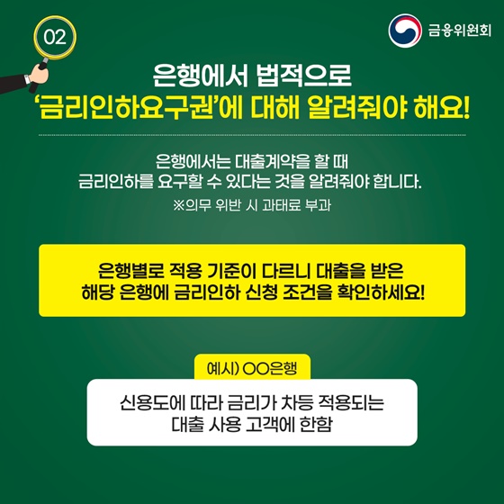 금리인하요구권 활용 방법