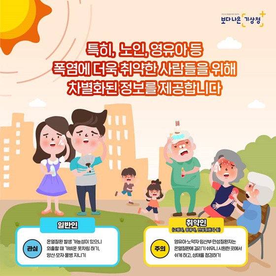 무더운 여름철 꼭 기억해야 할 폭염 신호등