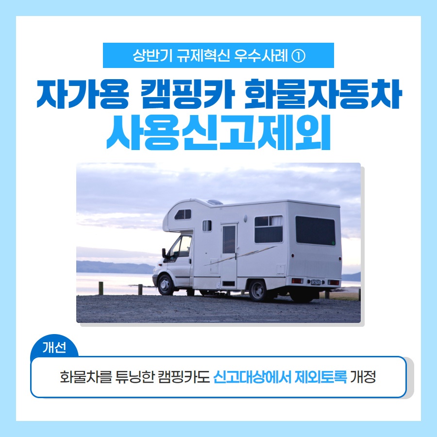 2020년 상반기 규제 혁신 BEST 사례 5