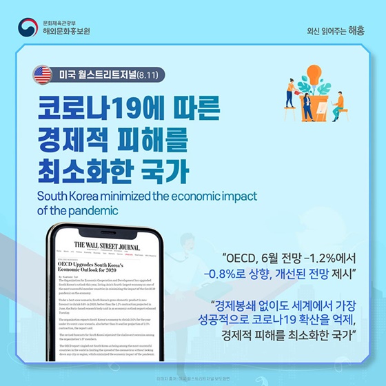 OECD 회원국 중 최초 20년 경제성장률 전망 상향 조정