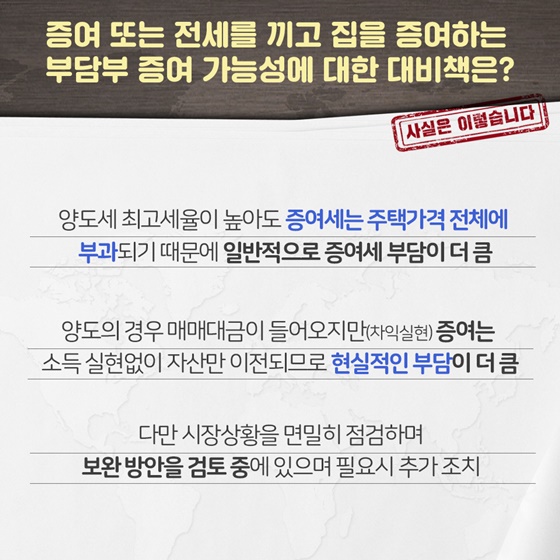 주택시장 안정 보완대책