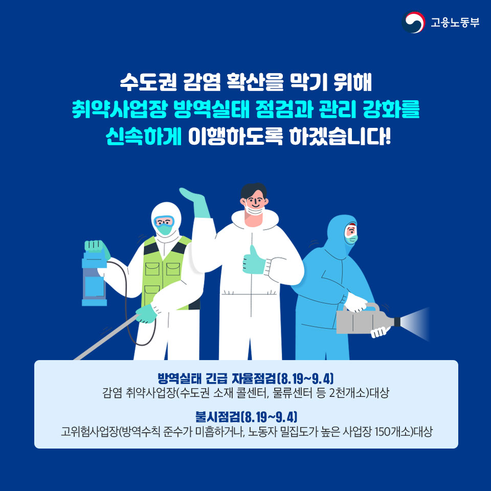 사회적 거리두기 2단계 사업장 방역지침