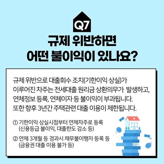 전세대출 관련 조치 상황별 Q&A