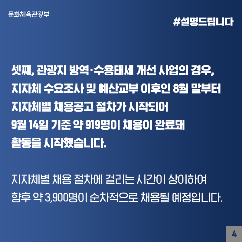 문화분야 일자리 사업, 계획대로 집행 중