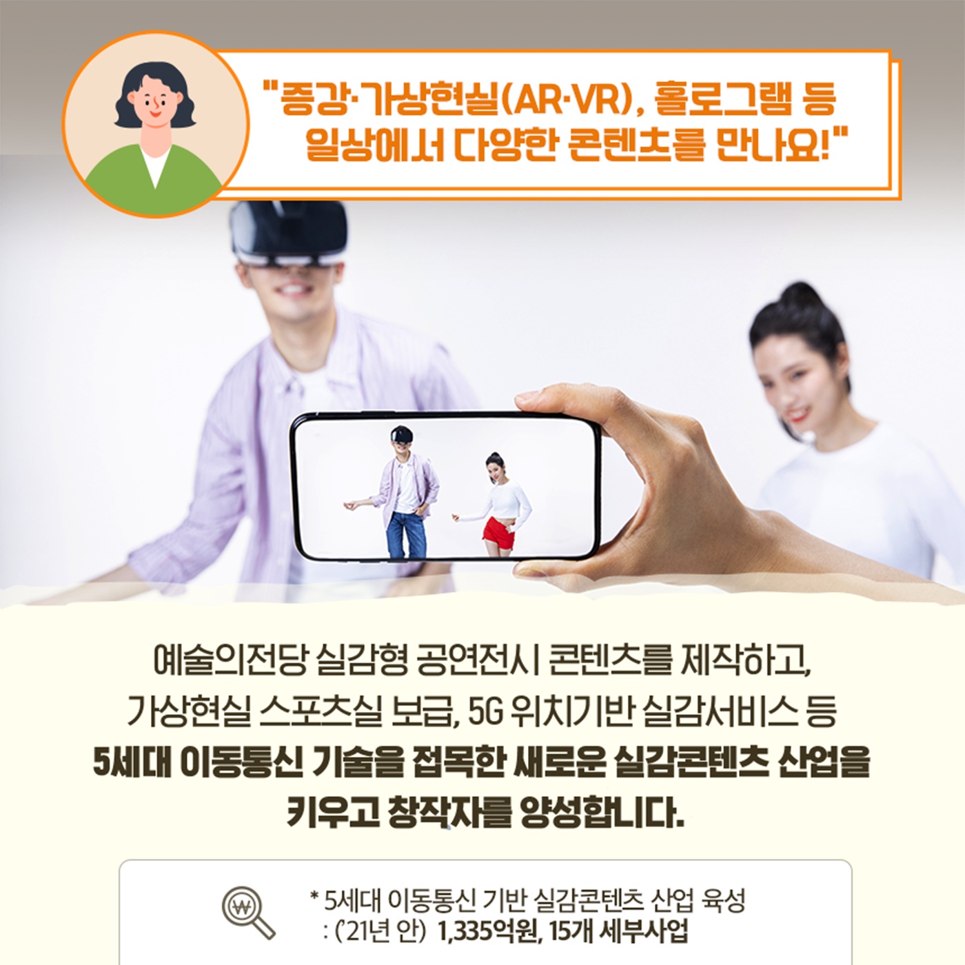 문화체육관광부는 선도형 문화산업을 추진하겠습니다