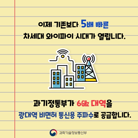 5G급 와이파이로 만나는 새로운 세상