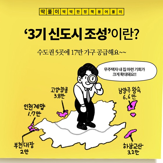 [딱풀이] ‘3기 신도시 조성’이란?