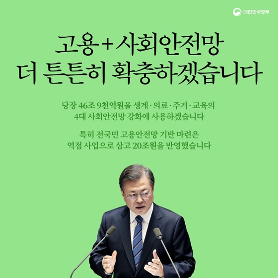 위기를 넘어 선도국가로 도약하기 위한 예산입니다