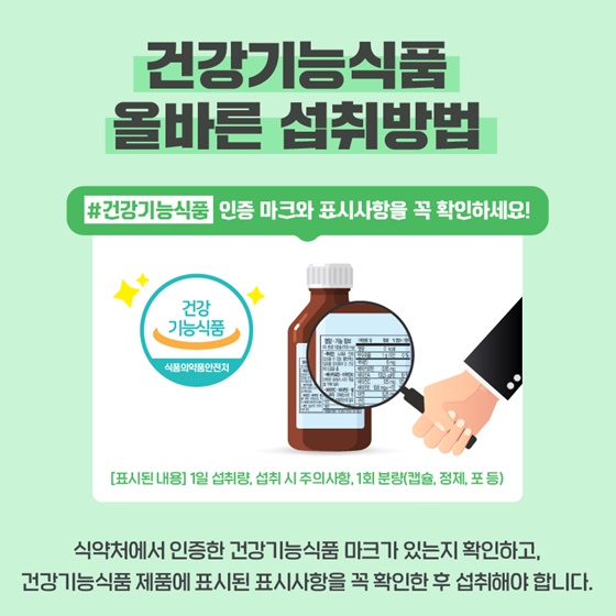 식품통계로 알아보는 건강기능식품