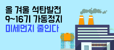 1. 올 겨울 석탄발전 9∼16기 가동정지…미세먼지 줄인다