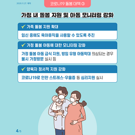 코로나19시대, 맞춤형 돌봄체계를 제공합니다