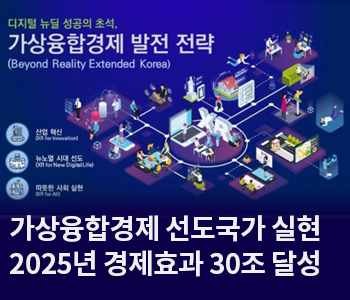 3. 가상융합경제 선도국가 실현... 2025년 경제효과 30조 달성