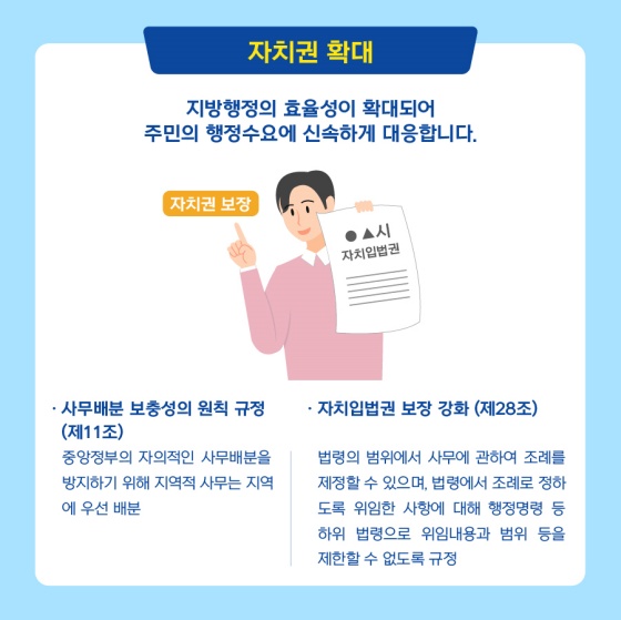 자치권 확대