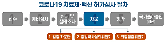 코로나19 치료제·백신 허가심사 절차