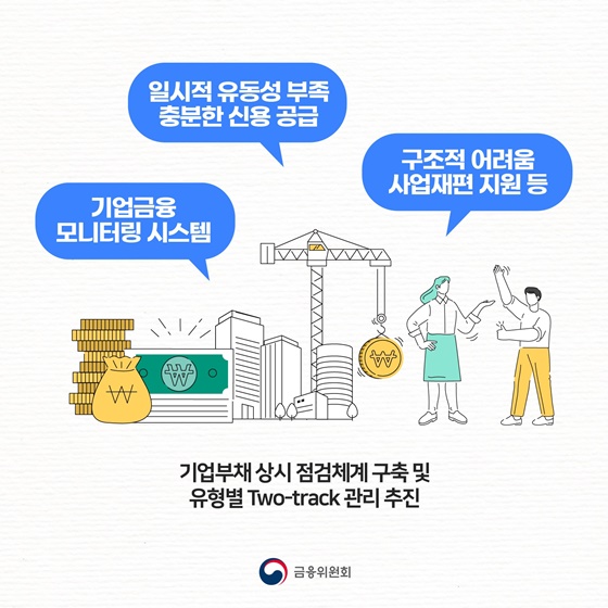 가계부채 기업부채 등 잠재된 리스크를 안정적으로 관리하겠습니다.